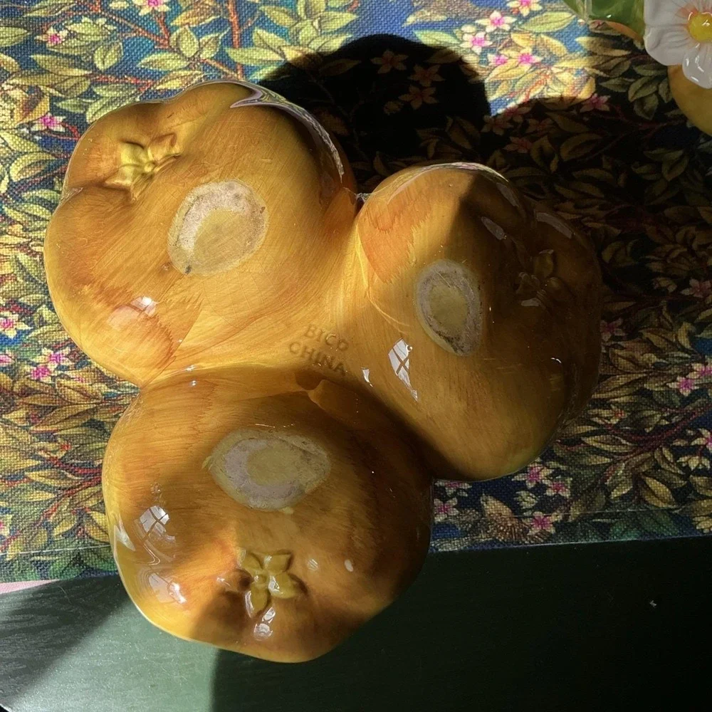 MCM Ceramic BICO Triple Pear Cookie Jar 10